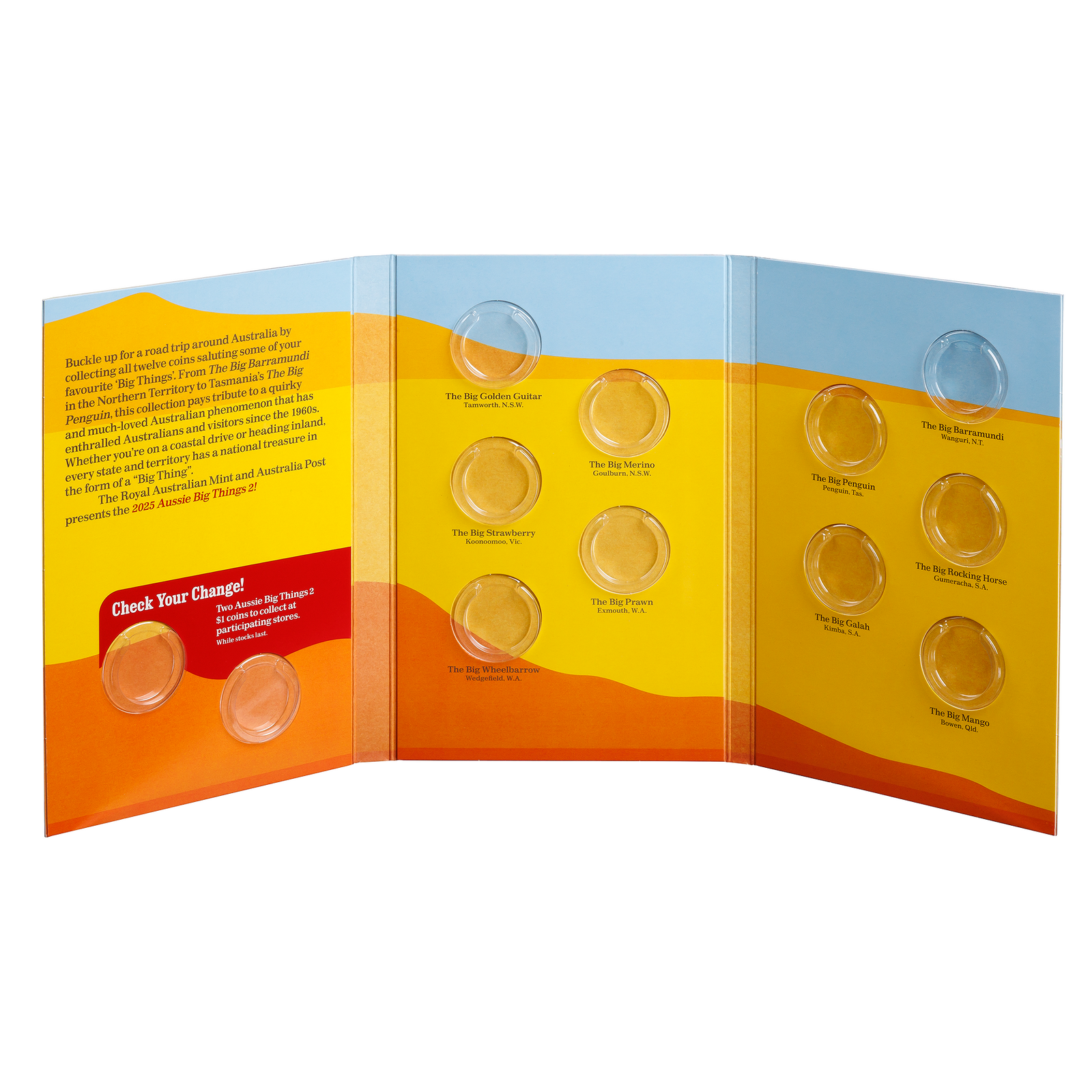 Aussie big things 2 10 coin set 2025 tube and folder