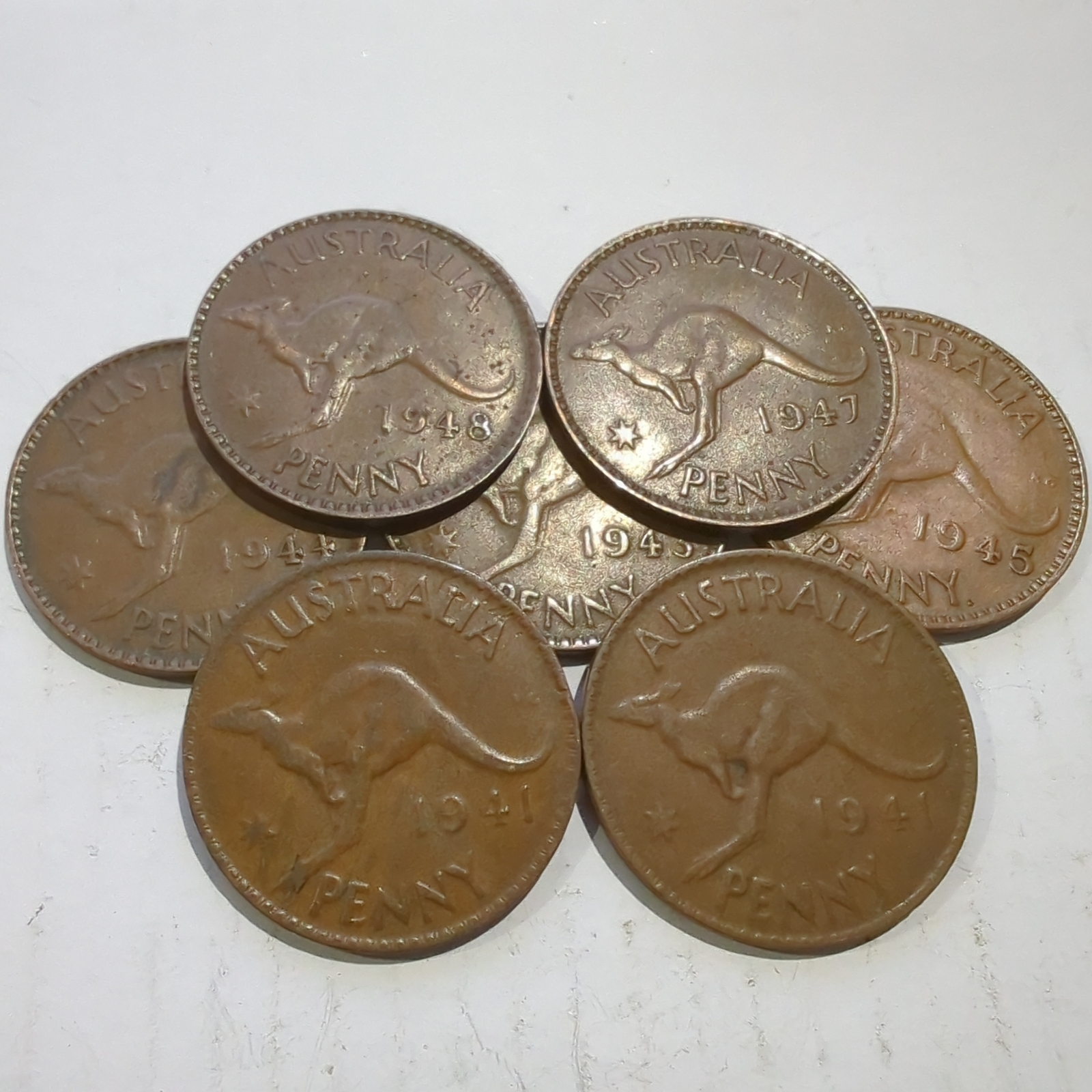 1940 - 1949 1 Penny Coin Australian Bronze Coin Circulated