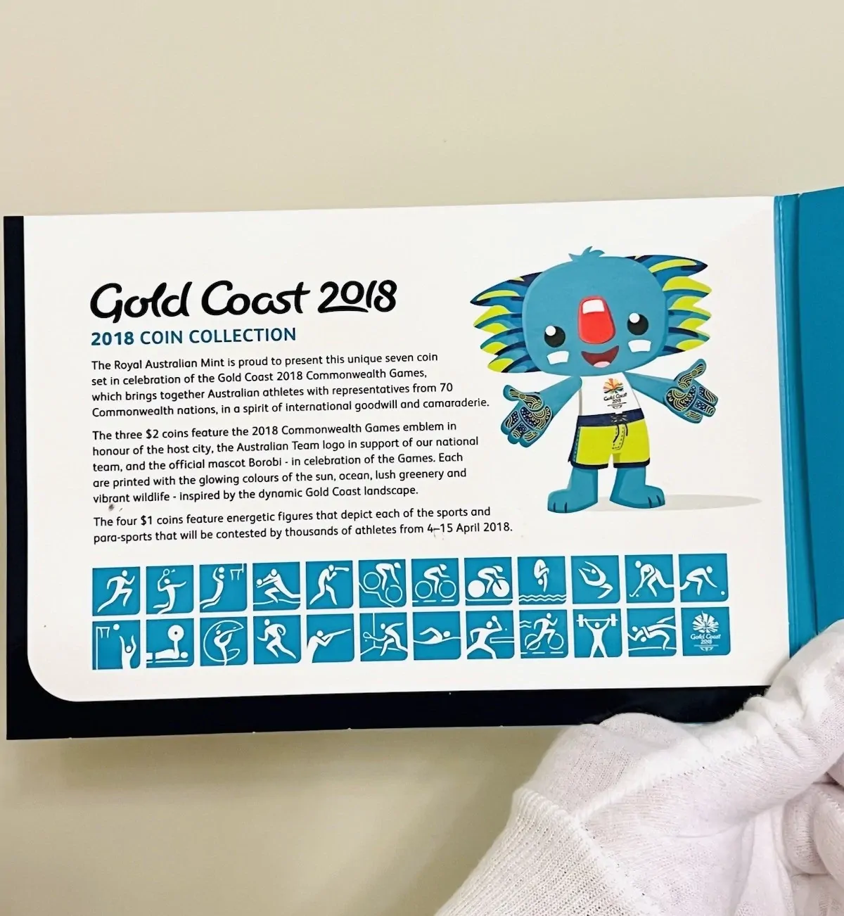 COINS NOT INCLUDED 2018 -GOLD COAST COMMONWEALTH GAMES- FOLDER & PLASTIC INSERT