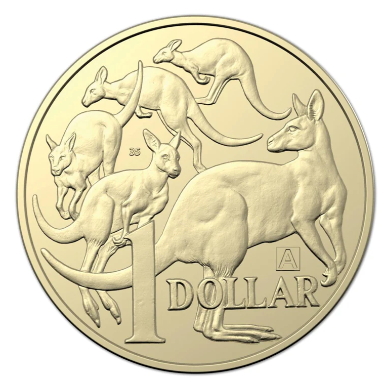 $1 2019 Anniversary Letter A Lightly Circulated AUS ONE DOLLAR Coin