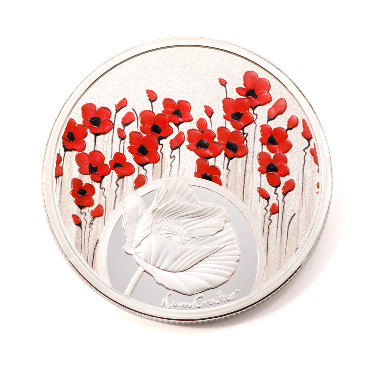 Poppy Mpressions Fields of Poppies Naomi Crowther Limited Edition Medallion