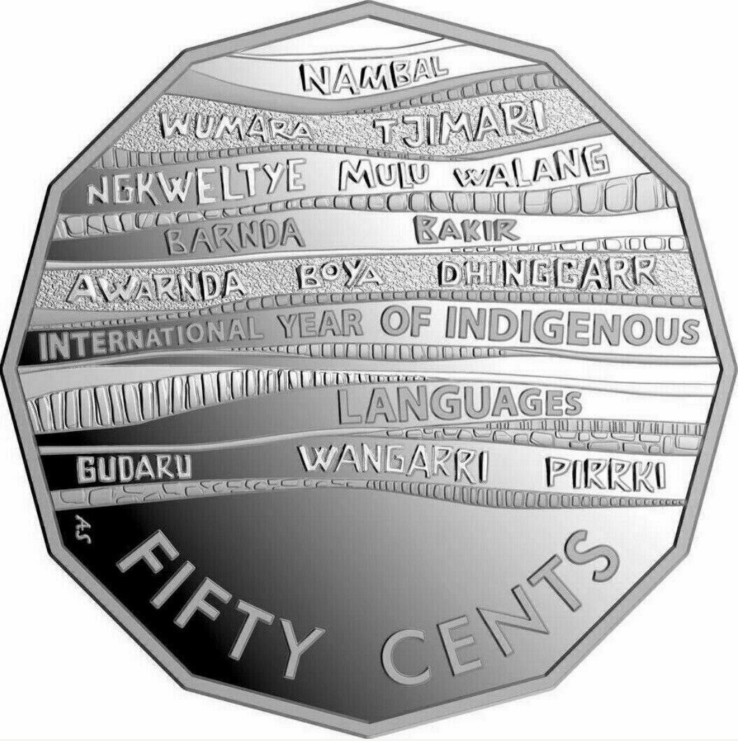 50c 2019 Indigenous Languages Lightly Circulated AUS Fifty Cent Coin (2.0m)