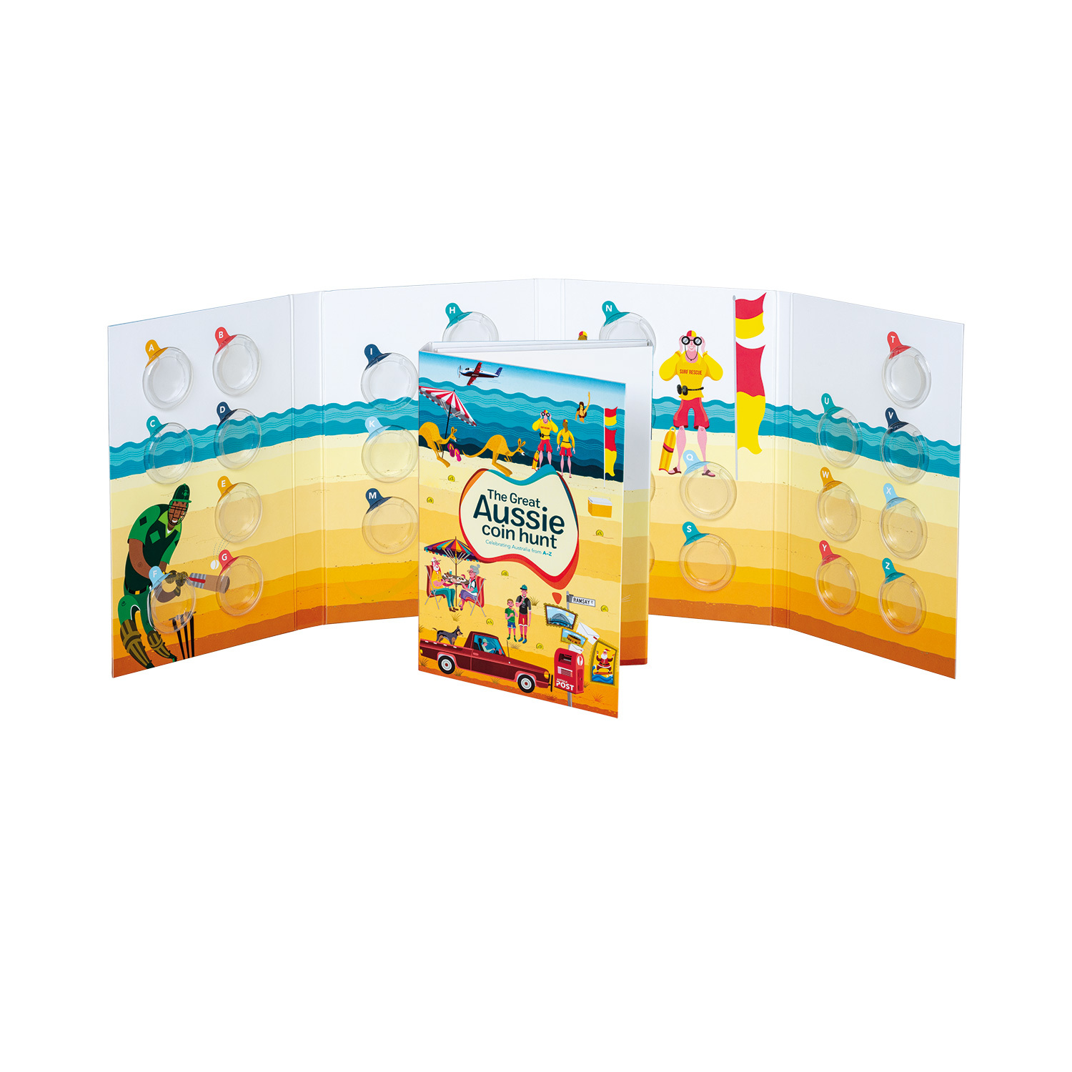 The Great Aussie Coin Hunt 1 2019 Complete Set of Coins in Folder