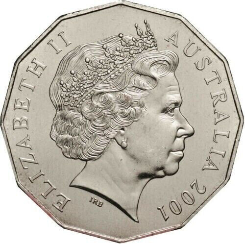 2001 RAM Centenary Of Federation 50c Lightly Circulated Coin - NEW SOUTH WALES (
