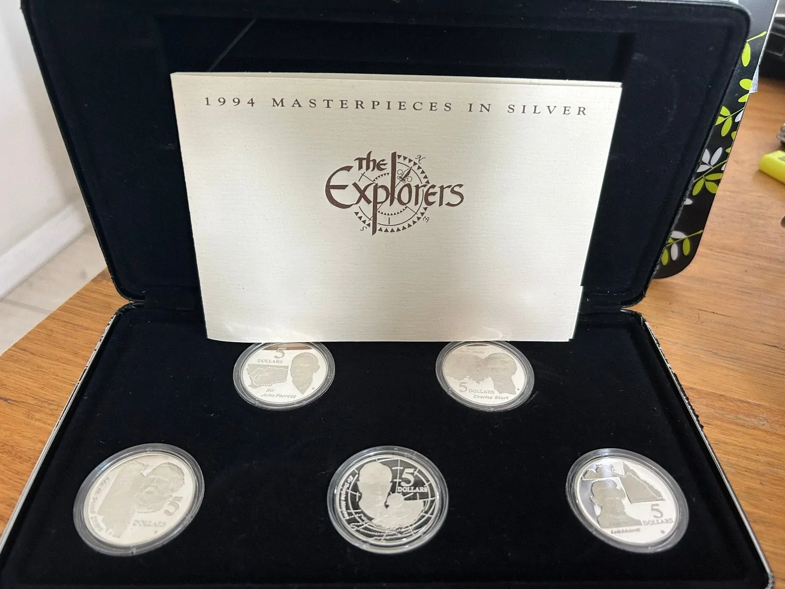 1994 Masterpieces in Silver - The Explorers (complete) over 5oz of silver
