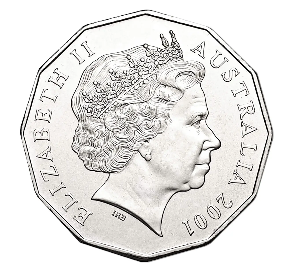 50c Cent Coin 2001 Centenary of Federation Victoria CIRCULATED (2.8m)