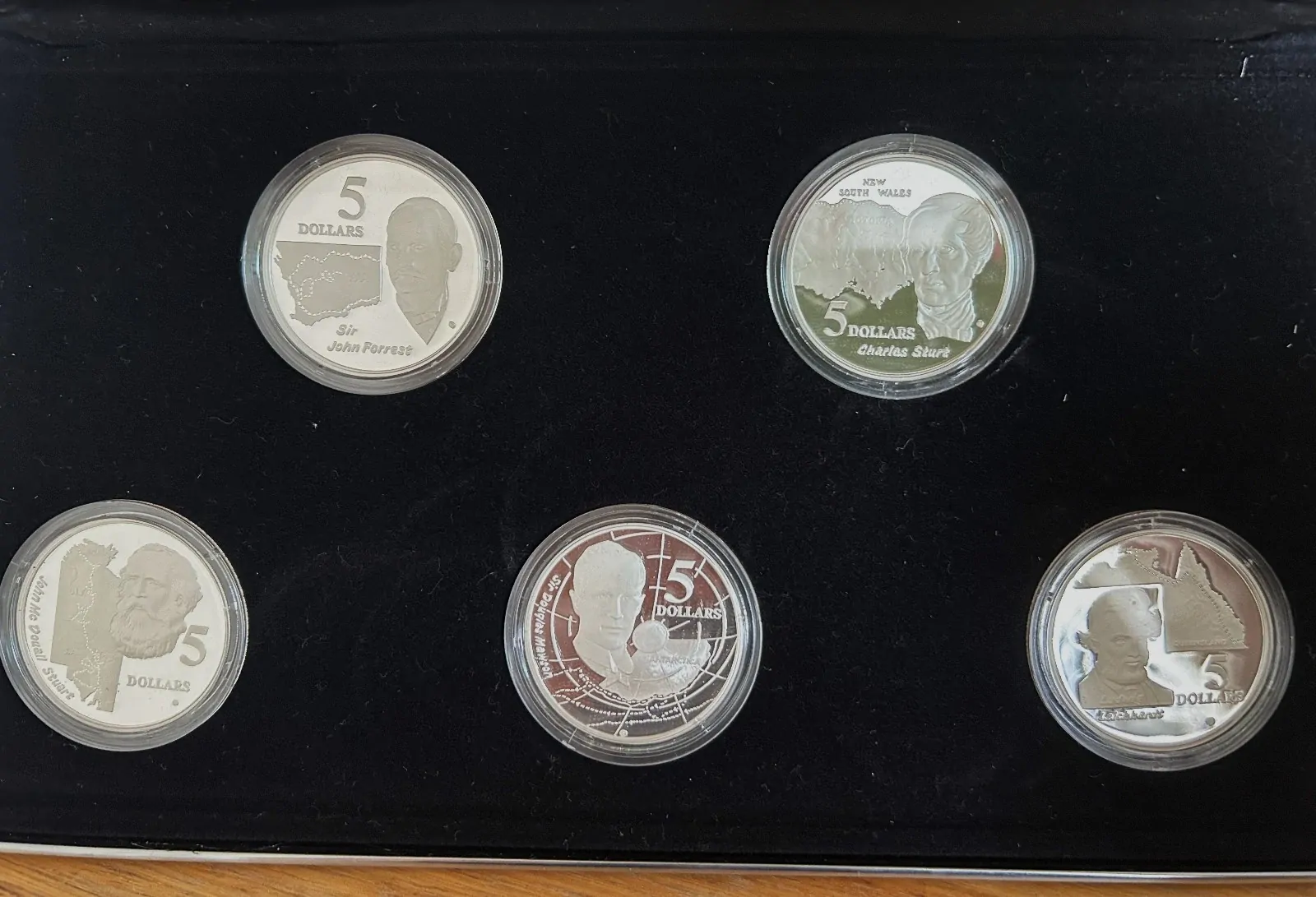 1994 Masterpieces in Silver - The Explorers (complete) over 5oz of silver