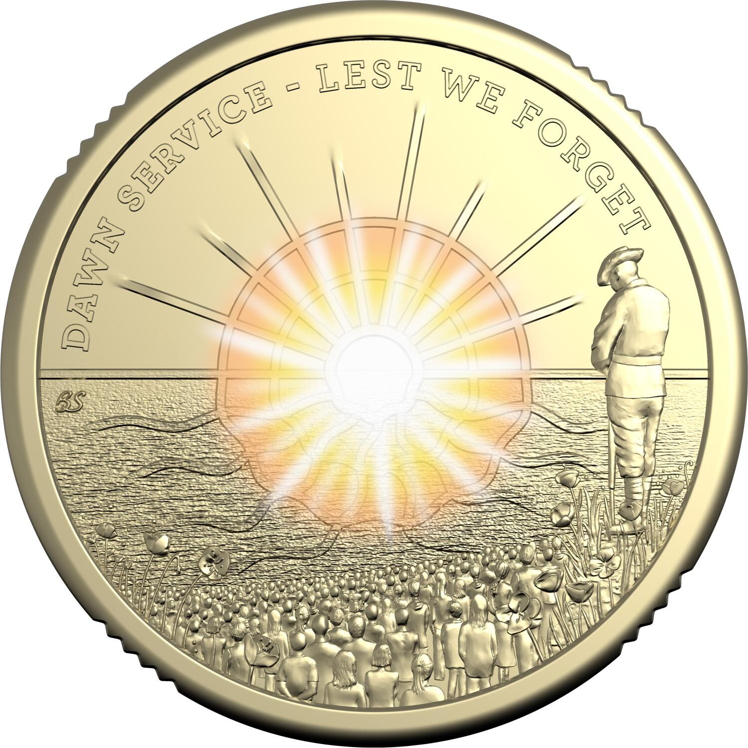 2026 $2 Dawn Service Coloured Circulating Premium Coin Roll with RAM Hologram