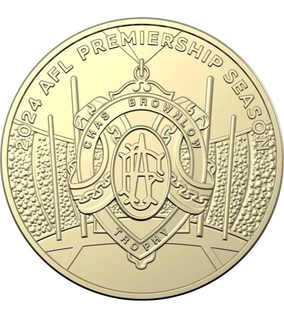 $1 2024 AFL Premiership Trophy Lightly Circulated AUS One Dollar Coin