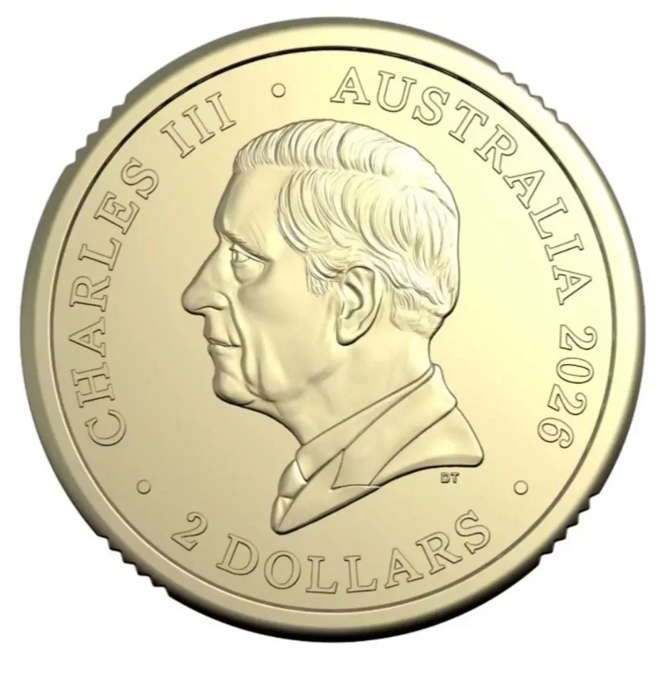 Australia UNC Coin 2026 $2 Dawn Service Anzac Lest We Forget (ex RAM Roll)